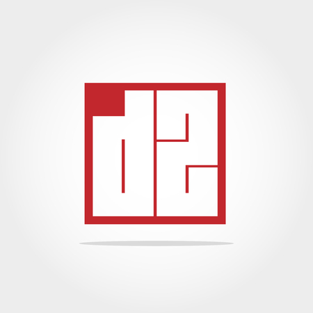 Initial Letter DZ Logo Designのイラスト素材