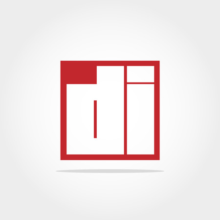 Initial Letter DI Logo Designのイラスト素材