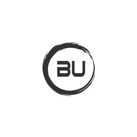 Modern and minimalist Initial Letter BU Logo Template Designのイラスト素材