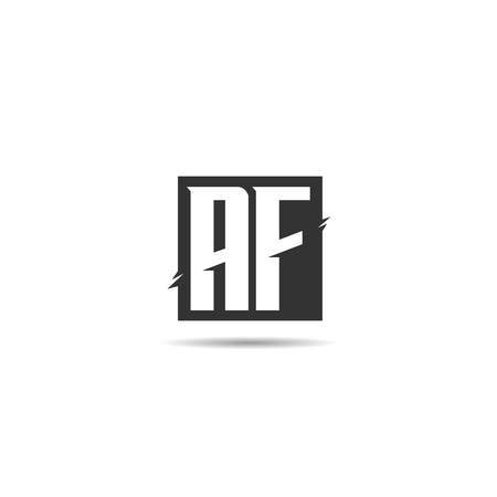 Initial Letter AF Logo Template Designのイラスト素材