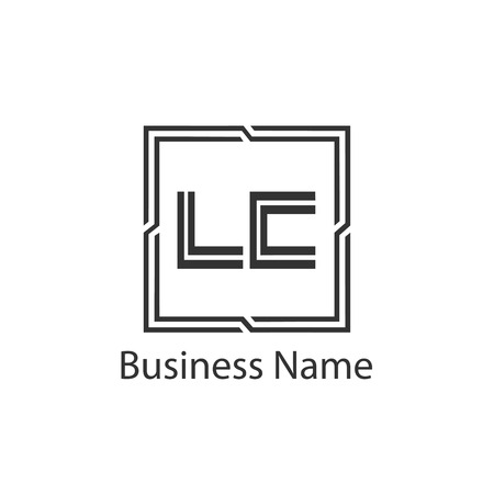 Initial Letter LC Logo Template Designのイラスト素材