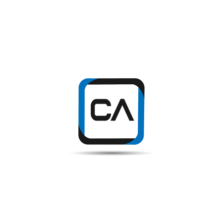 Initial Letter CA Logo Template Designのイラスト素材