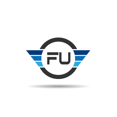 Initial Letter FU Logo Template Designのイラスト素材