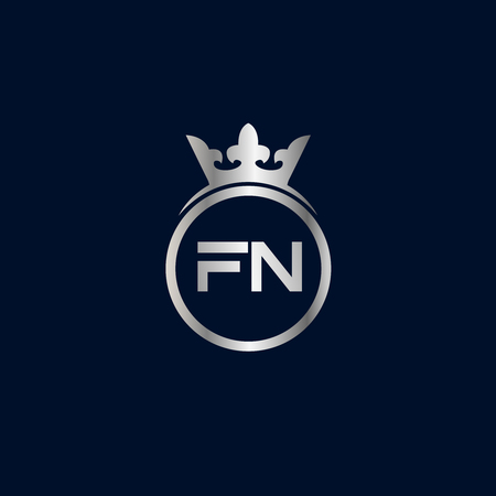 Initial Letter FN Logo Template Designのイラスト素材
