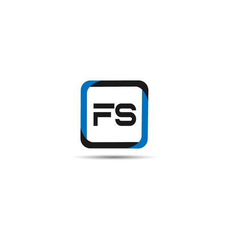 Initial Letter FS Logo Template Designのイラスト素材