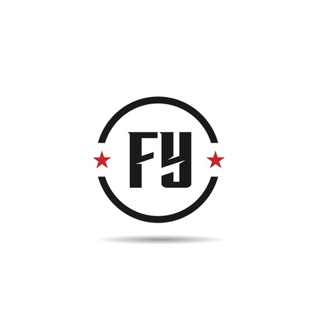 Initial Letter FY Logo Template Designのイラスト素材