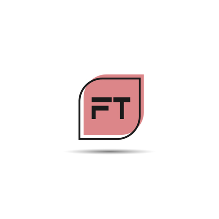 Initial Letter FT Logo Template Designのイラスト素材