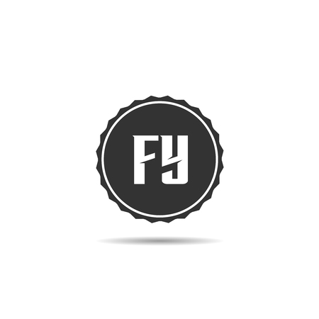 Initial Letter FY Logo Template Designのイラスト素材