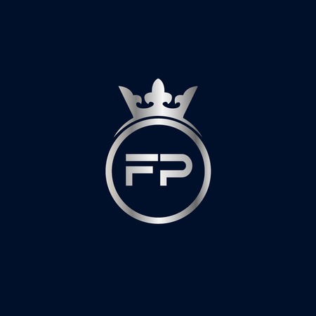 Initial Letter FP Logo Template Designのイラスト素材