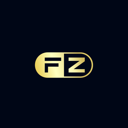 Initial Letter FZ Logo Template Designのイラスト素材