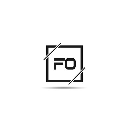 Initial Letter FO Logo Template Designのイラスト素材