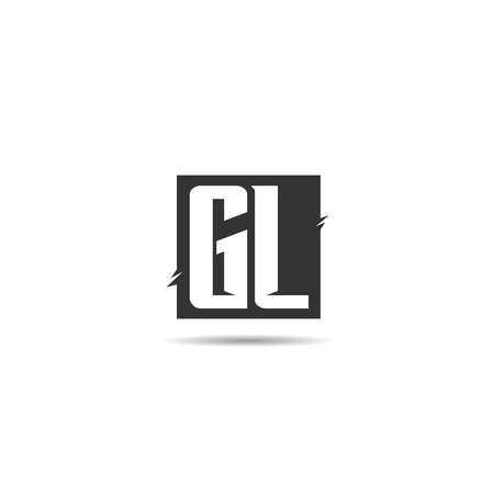 Initial Letter GL Logo Template Designのイラスト素材
