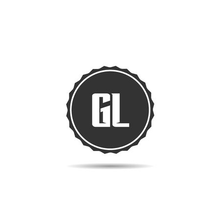 Initial Letter GL Logo Template Designのイラスト素材