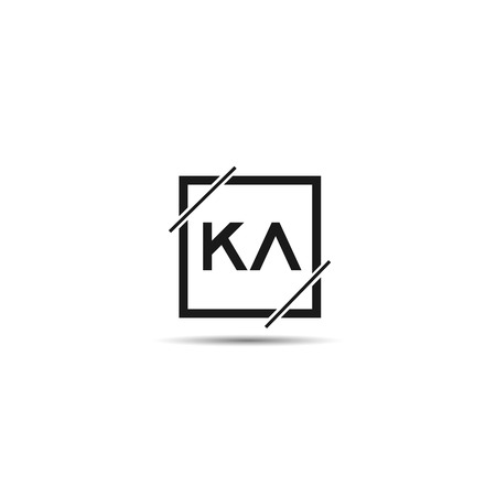 Initial Letter KA Logo Template Designのイラスト素材