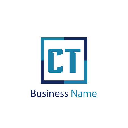 Initial Letter CT Logo Template Designのイラスト素材