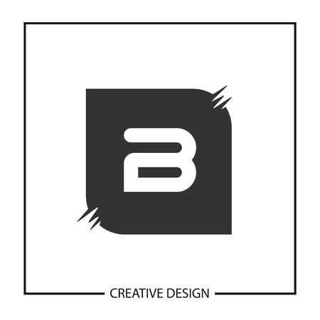 Initial Letter B Logo Template Design Vector Illustrationのイラスト素材