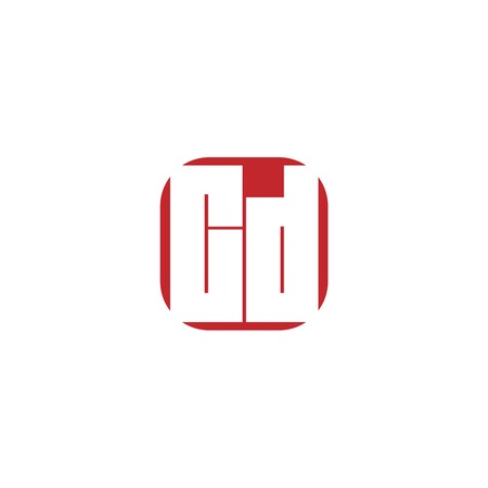 Initial Letter CD Logo Template Designのイラスト素材
