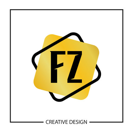 Initial Letter FZ Template Designのイラスト素材