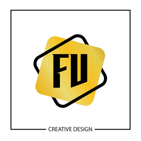 Initial Letter FV Template Designのイラスト素材