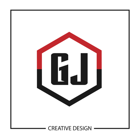 Initial Letter GJ Template Designのイラスト素材