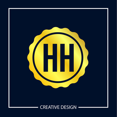 Initial Letter HH Logo Template Designのイラスト素材