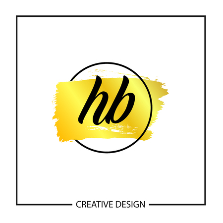 Initial Letter HB Logo Template Designのイラスト素材