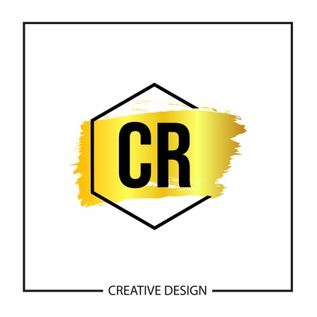Initial Letter CR Logo Template Design Vector Illustration Initial Letter CR Logo Template Design Vector Illustration