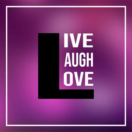 live laugh love. Love quote with modern background illustrationのイラスト素材