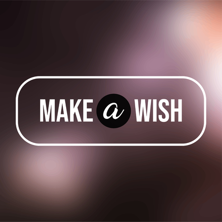 make a wish. Life quote with modern background vector illustrationのイラスト素材