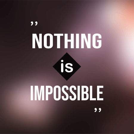 nothings is impossible. successful quote with modern background vector illustrationのイラスト素材