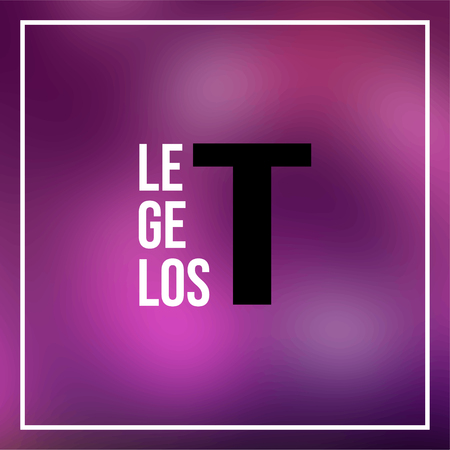 let's get lost. Life quote with modern background vector illustrationのイラスト素材