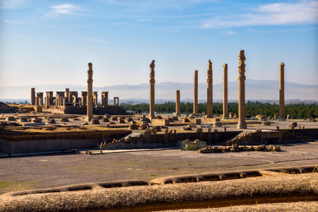 Persepolis was the capital of the Achaemenid Empire. It is in northeast of the city of Shiraz in...