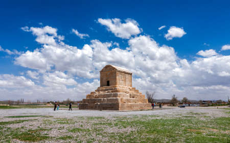 Tomb of Cyrus the Great (6th century BC), UNESCO World Heritage Site, Pasargadae, Fars Province, Iran.のeditorial素材