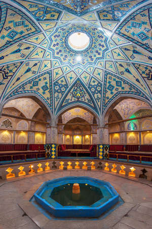 Sultan Amir Ahmad Bathhouse âis a traditional Iranian public bathhouse in Kashan, Iran. It was constructed in the 16th century, during the Safavid era.のeditorial素材