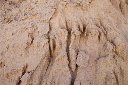 closeup abstract photo sand pile
