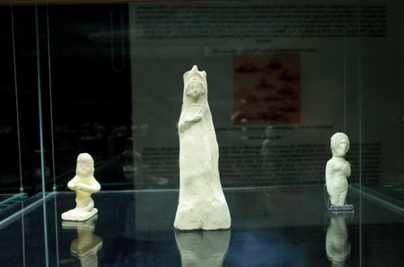 basra, Iraq - june 23, 2019: photo of monuments and tools from mesopotamian places