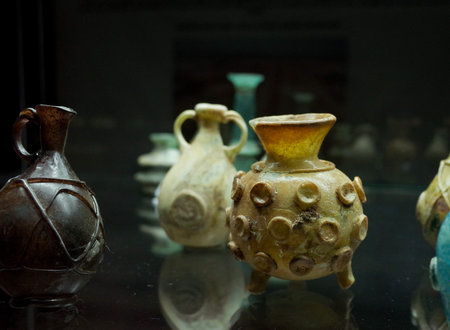 basra, Iraq - june 23, 2019: photo of monuments and tools from mesopotamian places