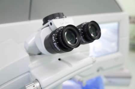 basra/iraq - 07/25/2020: photo of microscope