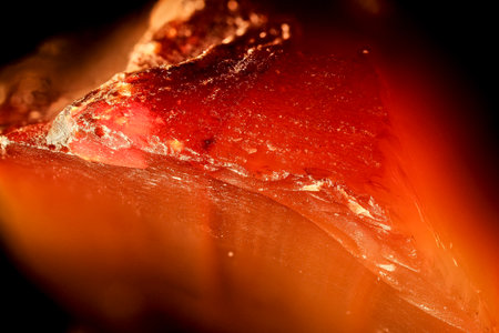 Crystalline Surface of Smoky Quartz Mineral with Vitreous Lusterの写真素材