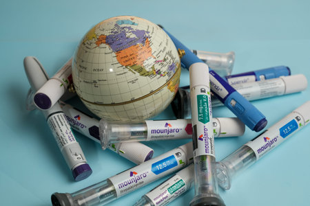 Basra, Iraq- March 04, 2026: Global Demand for Tirzepatide and Liraglutide Weight Loss Injection...