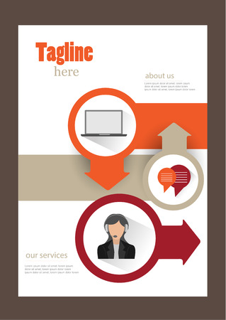 Business Flyer.brochure template. vectorのイラスト素材