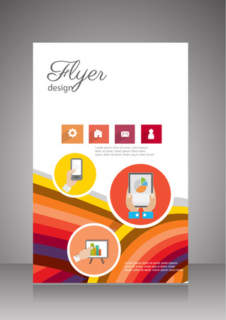 Business Flyer or Brochure vector templateのイラスト素材