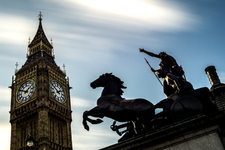 Big Ben at the Palace of Westminster in Londonのeditorial素材