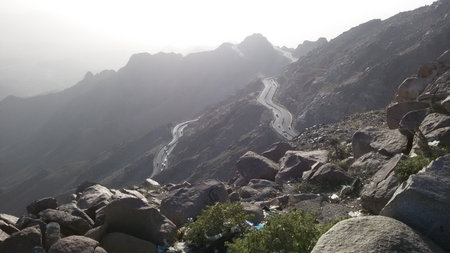 Himalayan landscape in Himalayas, Himachal Pradesh, Indiaの写真素材