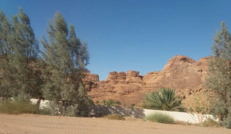 Landscape in Wadi Rum desert, Jordan, Middle East.の写真素材