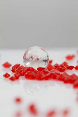 Beautiful background (red strass crystal )の写真素材
