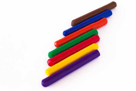 colored wax pencilsの写真素材