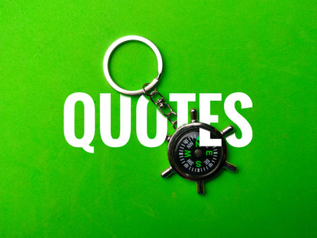 Compass keychain and colored sticky note written with text CARRAGEENAN on red background.