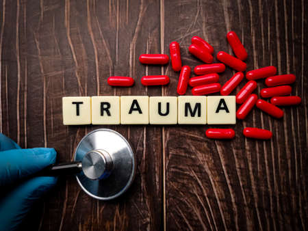 A five beautiful silver ethereum digital crypto coin on wooden table with copy space.の写真素材