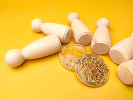 World globe,calculator,banknotes,compass and notebook with text International Monetary Fund on blue background.の写真素材